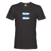 Pánské tričko s potiskem modré turistické značky - ideální turistické tričko