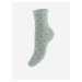 Svetlozelené bodkované ponožky Pieces Diana