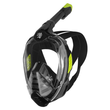 AQUA SPEED Unisex's Full Face Diving Mask Vefia ZX Black/ Green