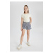 DEFACTO Girls Striped Shorts