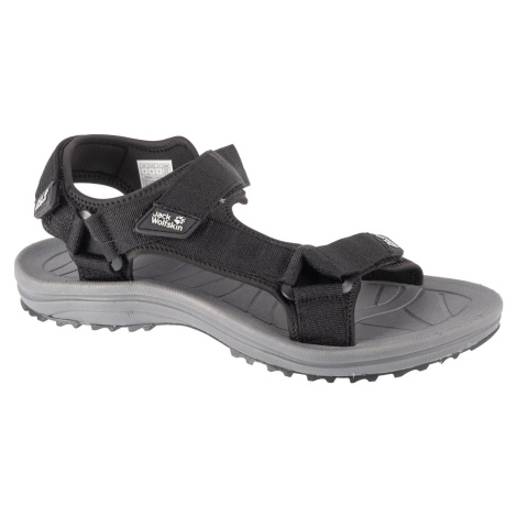 TMAVOSIVÉ PÁNSKE SANDÁLE JACK WOLFSKIN WAVE BREAKER SANDAL M 4052011-6000