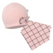 Dojčenská čiapočka s šatkou na krk New Baby Missy ružová, veľ:86 , 20C44127