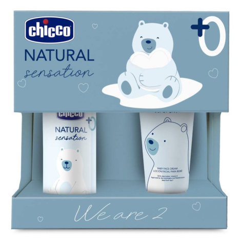 CHICCO Set darčekový kozmetický Natural Sensation - We Are Two 0m+