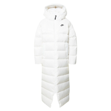 Nike Sportswear Zimný kabát  čierna / biela