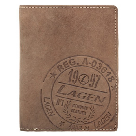 Pánska kožená peňaženka Lagen Gustavo - hnedá