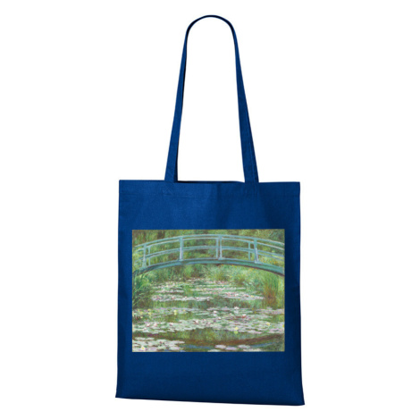 Plátěná taška Cloude Monet Japonský most - plátená taška pre milovníkov umenia