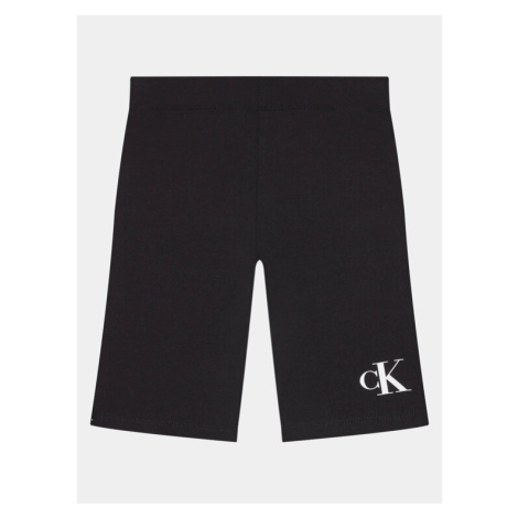 Calvin Klein Jeans Športové kraťasy Logo IG0IG02450 Čierna Slim Fit