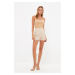 Trendyol Shorts - Beige - Normal Waist