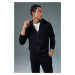 DEFACTO Fit Slim Fit Zippered Scuba Diving Fabric Cardigan