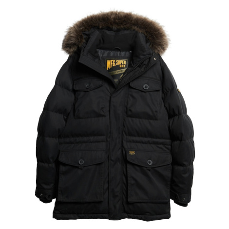 Superdry Zimná parka 'Chinook'  svetlohnedá / žltá / čierna