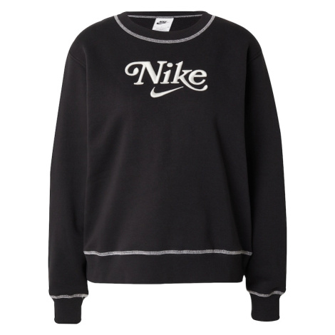 Nike Sportswear Mikina  čierna / biela