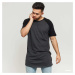 Tričko Urban Classics Shaped Raglan Long Tee Black