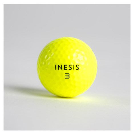 Golfové loptičky Soft 500 - 12 ks žlté INESIS