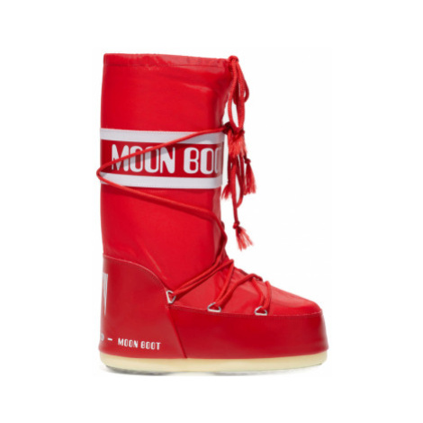 Detské vysoké zimné topánky MOON BOOT ICON NYLON, 003 red