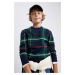 DEFACTO Boy's Crew Neck Knitwear Sweater