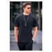 Madmext Black Regular Fit Basic Men's T-Shirt 6099