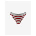 Red-white ladies striped thongs Tommy Hilfiger - Ladies