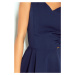 Tmavo modré šaty s výstrihom v tvare srdca model 4976613