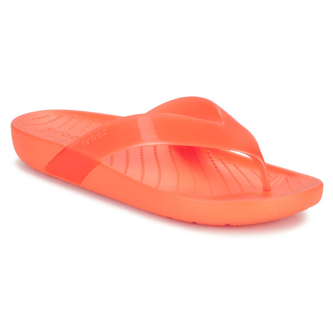 Crocs  Crocs Splash Glossy Flip  Žabky Oranžová
