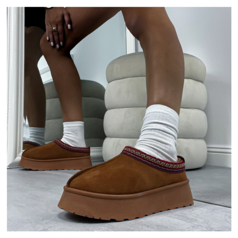 Camelová nasúvacia obuv iMóda