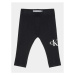 Calvin Klein Jeans Legíny Monogram IN0IN00081 Čierna Slim Fit