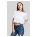 Women's short oversized T-shirt white