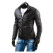 Black men&#039;s leather jacket TX3247