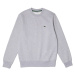 Lacoste  Organic Brushed Cotton Sweatshirt - Gris  Mikiny Šedá