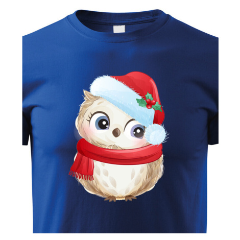 Detské tričko s potlačou Vianočnej sovičky - roztomilé detské tričko