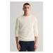 SVETER GANT COTTON PIQUE C-NECK EGGSHELL