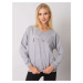 Grey melange women's hoodie