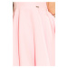Spoločenské šaty luxusné s kolovou sukňou krátke ružové - Ružová / - Morimia pastelová růžová