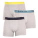 3PACK pánske boxerky Levis šedé (905045001 015)