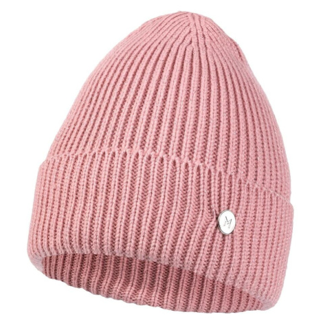 Dámska čiapka beanie Knitland ružová Moraj