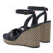 Tommy Hilfiger Sandále Im Raffia Sandal FW0FW08224 Tmavomodrá