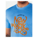 Pánske tričko s potlačou, modré Dstreet RX5370