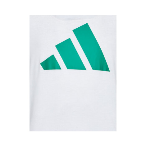 Adidas Funkčné tričko Essentials Feelready Logo IC1219 Biela Regular Fit