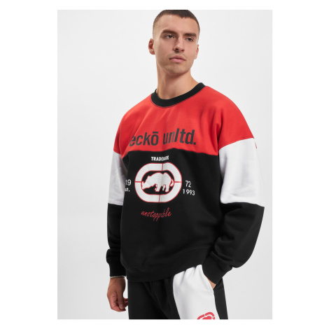 Men's hoodless sweatshirt Ecko Unltd. black/red/white