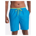 Ombre Men's swim shorts with two-tone welt - blue