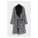 Kabát Karl Lagerfeld Monogram Soft Coat Grey Melange