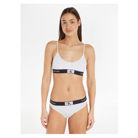 Biela dámska podprsenka Calvin Klein Underwear Unlined Bralette