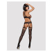 Čierne body Bodystocking G313 Obsessive