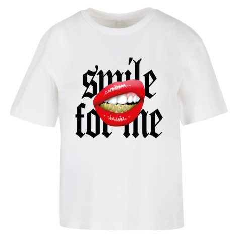 Women's T-shirt Smile For Me - white mister tee