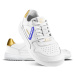 Barefoot tenisky Barebarics Zing - White & Gold - Leather