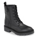 Calvin Klein Jeans Outdoorová obuv Combat Mid Laceup Boot Wn YW0YW01255 Čierna