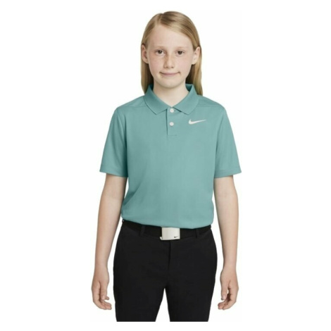 Nike Dri-Fit Victory Boys Golf Polo Washed Teal/White