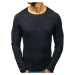 Stylish men's sweater H1810 - black
