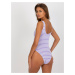 PRUHOVANÉ LETNÉ BODY SO SRDCOM - FIALOVÁ/BIELA NM-BO-L55339.28-VIOLET-WHITE