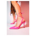 LuviShoes Bonje Fuchsia Women's Heeled Shoes