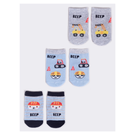 Yoclub Kids's 3Pack Baby Boy's Socks SKA-0110C-AA30-001